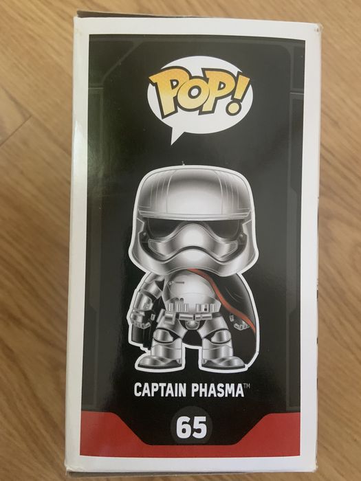 Pop figure, star wars, captain Phasma, como novo