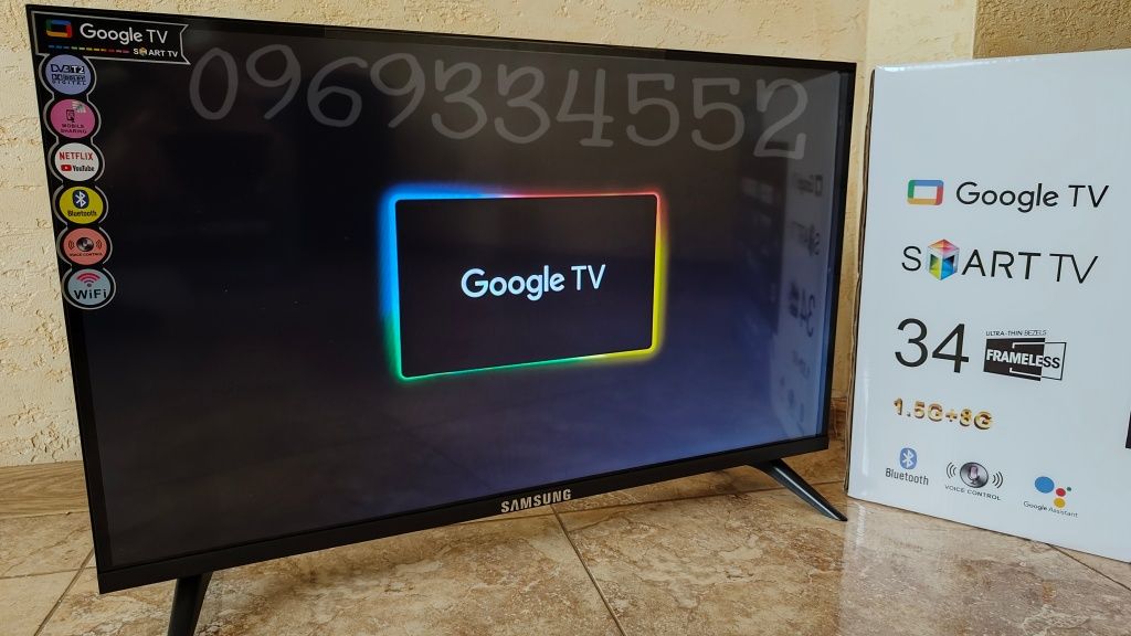 Новинка 2024 Телевізори Samsung smart tv 32 дюйми ,T2, Bluetooth, WiFi