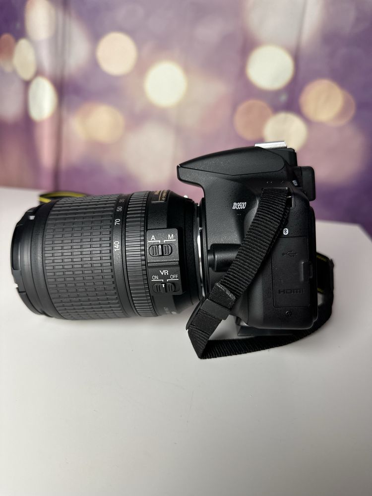 Nikon D3500 + obiektyw Nikkor AF-S DX 18-140 F 3.5-5.6G ED VR