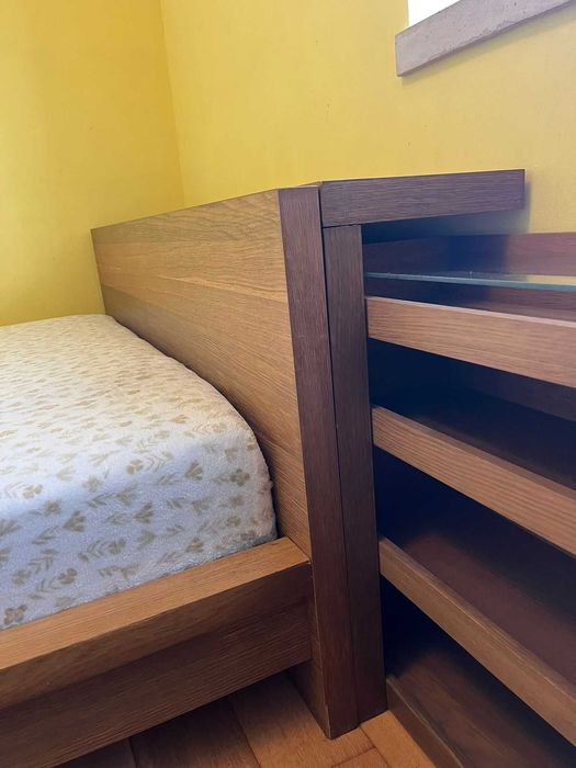 Cama de casal 1,60x2 m, Malm (Ikea)