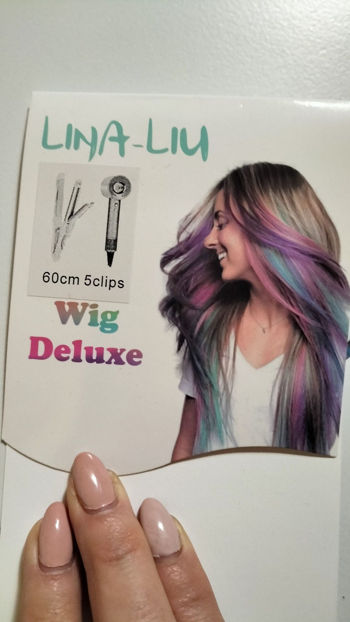 Sztuczne włosy 60 cm ombre clip in treska pasmo