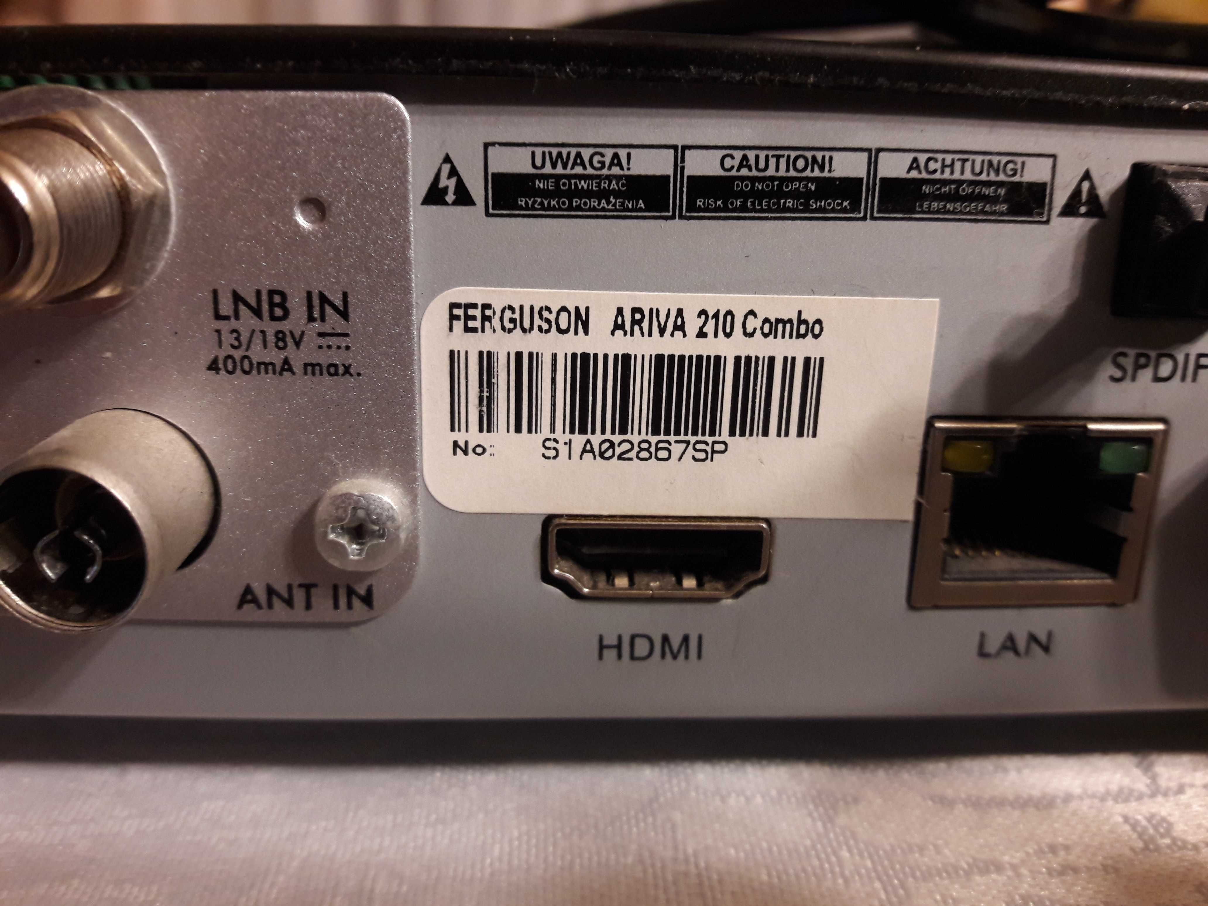 Dekoder/Tuner Ariva 210 Combo TV-SAT i DVB-T