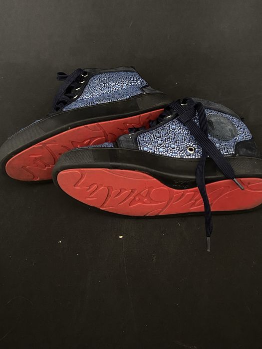 Christian Louboutin blue shoes