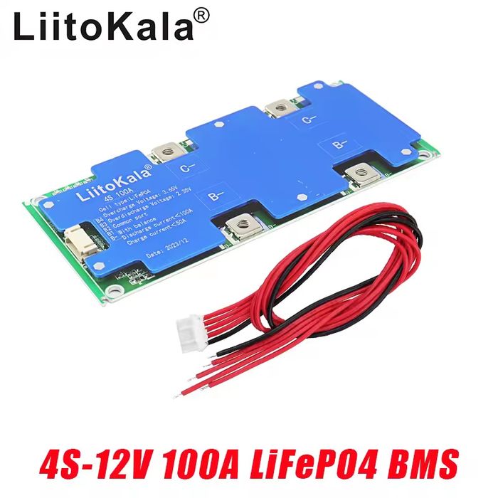 LiitoKala 4S 12 В 100 А BMS LiFePo4
