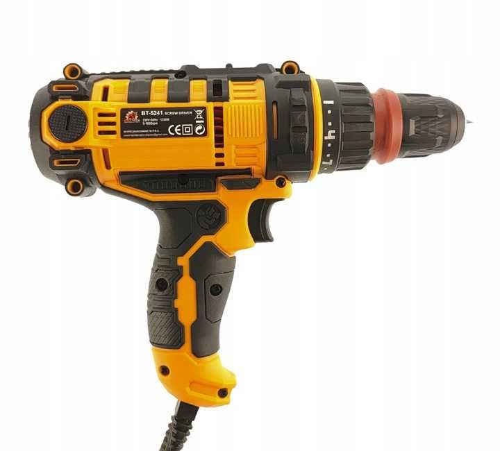 Wiertarko - Wkrętarka Sieciowa 1250W 2W1 Głowica + HEX Wiertarka