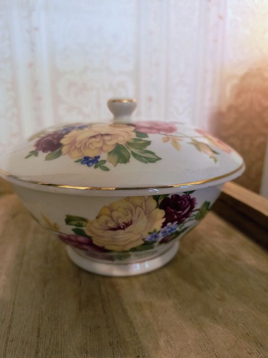 Porcelit Pruszków PRL, dzbanek, imbryk, bomboniera