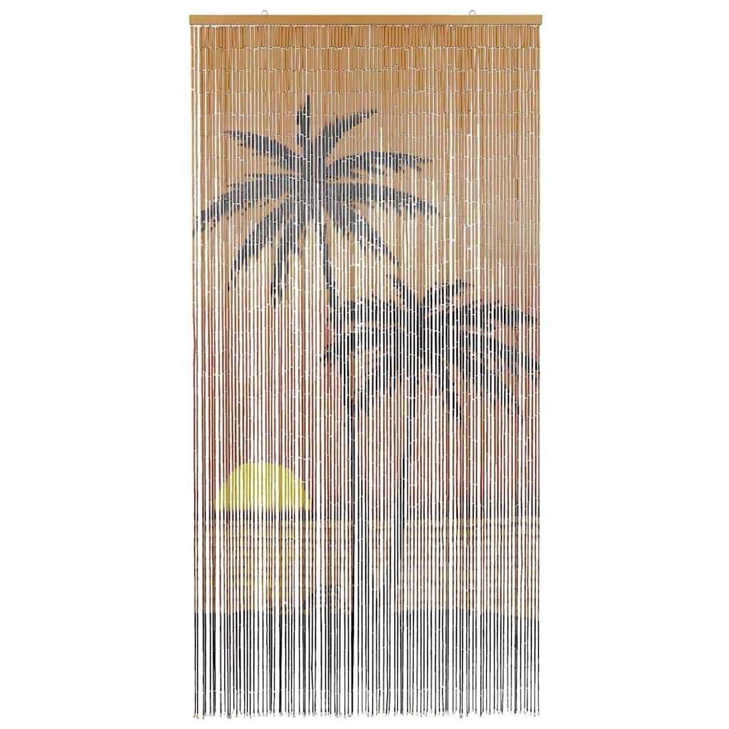 Zasłona przeciw owadom Palm Tree Print 90x220 cm Bambus