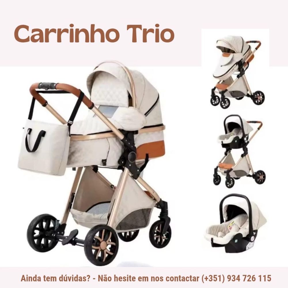 Carrinho de bebé 3 em 1