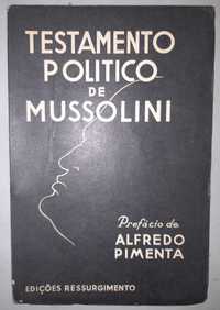 Livro - Testamento Político de Mussolini