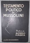 Livro - Testamento Político de Mussolini