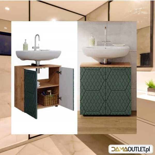 SZAFKA pod umywalkę komoda dąb zielony romb DUŻY wybór DaMaOutlet.pl
