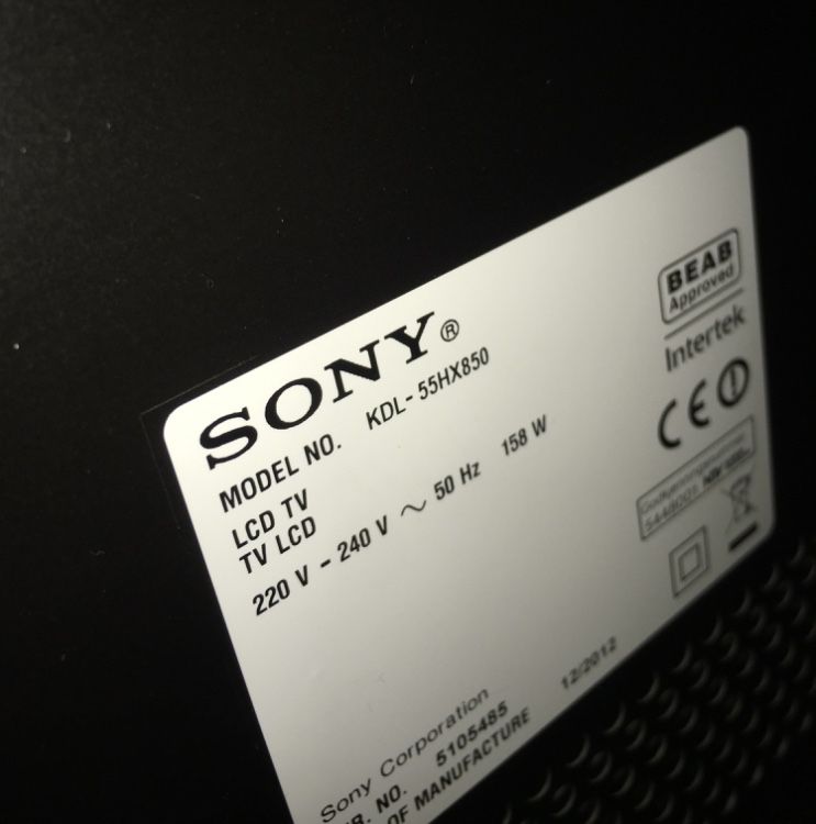 Телевізор Sony Bravia KDL - 55HX850