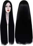 Peruka Czarna MORTICIA ADDAMS Cosplay Halloween Włosy długie 100cm