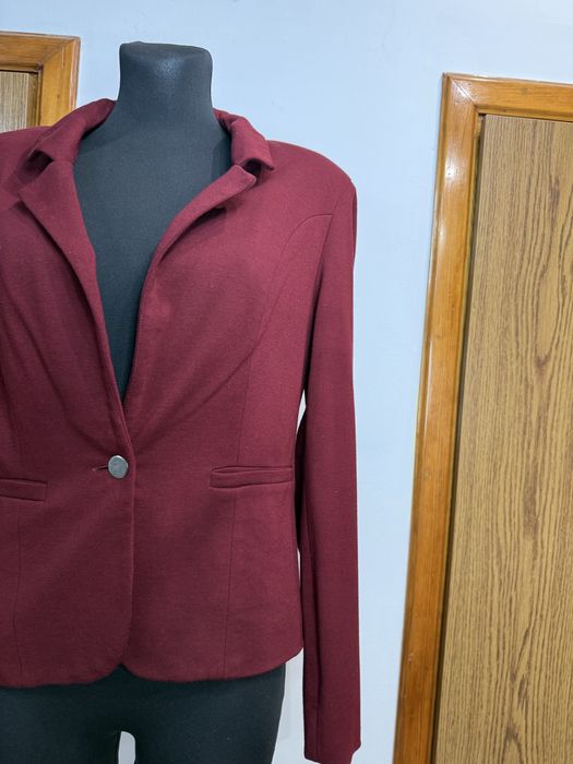 Bordowa marynarka bordowy żakiet elegancki