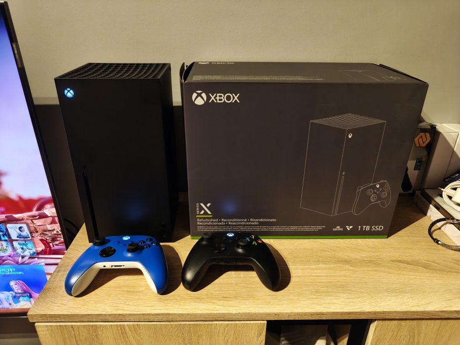 Xbox Serwis X 1tb 2 pady, 4 akumulatorki + ładowarka, GWARANCJA 14 msc