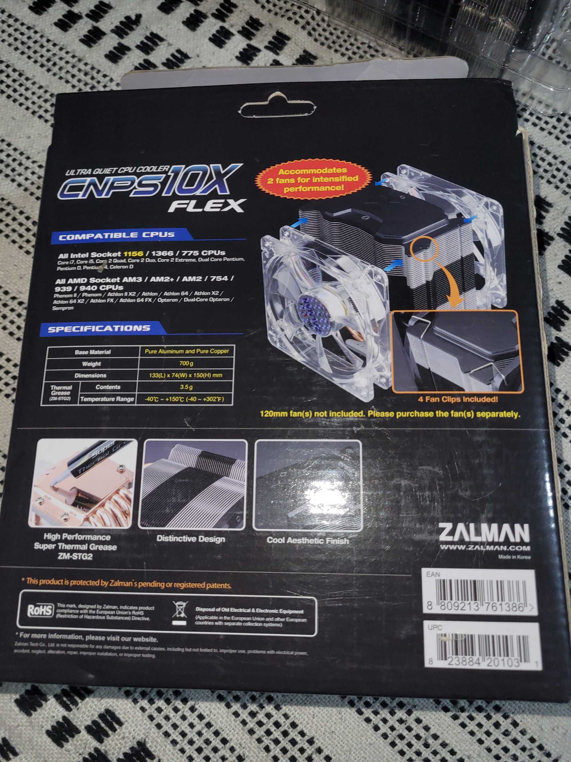 Chłodzenie Zalman CNPS10x flex TDP-180W, 5heat pipe