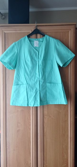 Odzież Ubrania Medyczne Komplet NOWE Fartuch Żakiet Bluza 42 + Spodnie