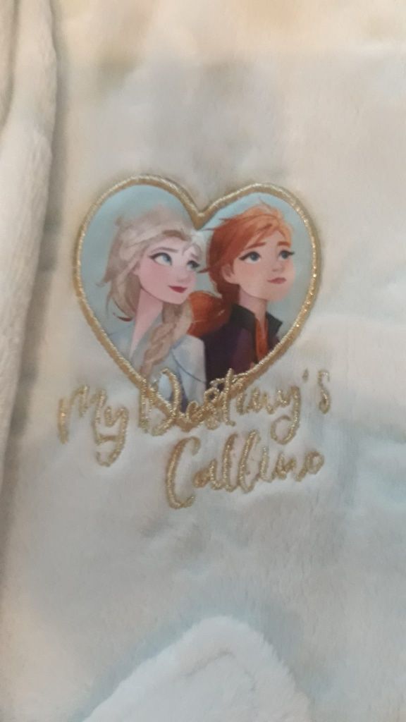 Szlafrok C&A Kraina Lodu Disney Frozen II 134 / 140 idealny miękki