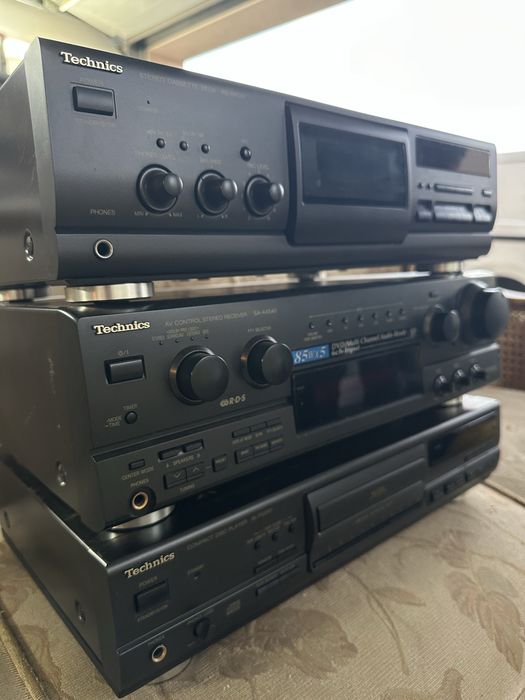 Zestaw Magnetofon Technics RS-BX501 SA-AX540 SL-PG590
