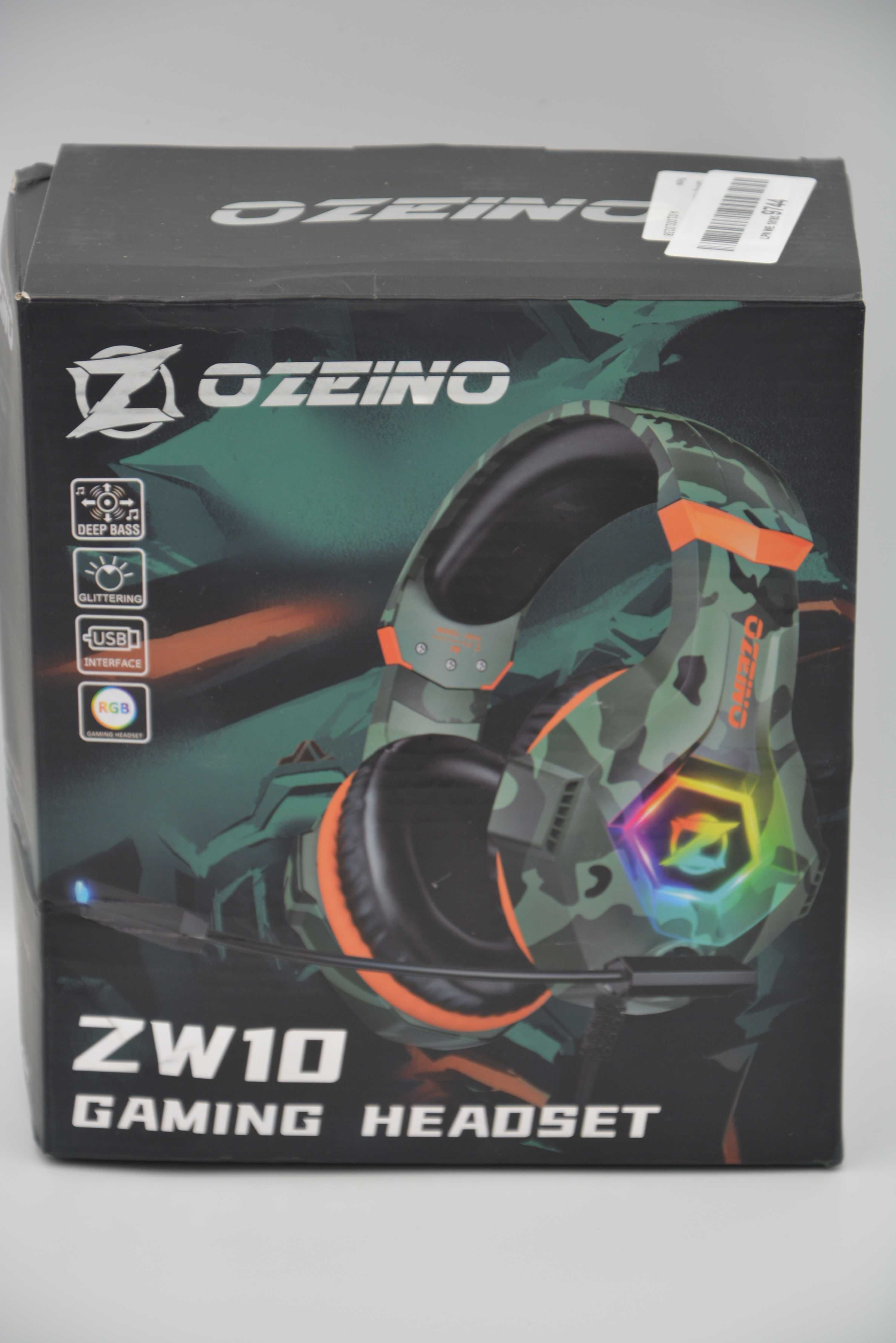 Słuchawki gamingowe wokółuszne RGB Ozeino ZW10 mikrofon