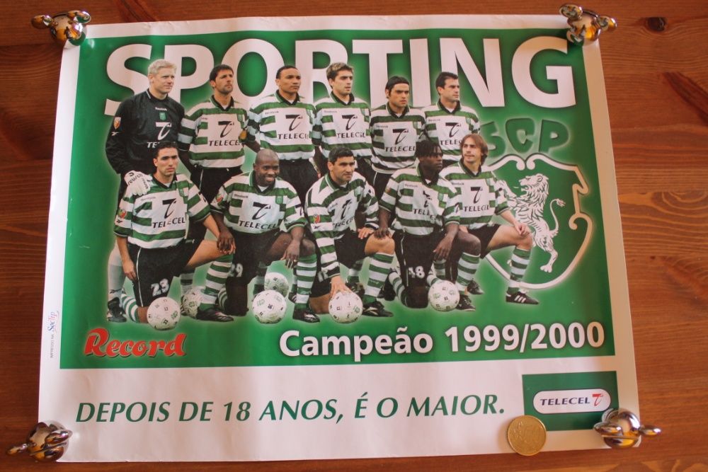 Poster Sporting Campeão 1999/2000 e Seleção Nacional