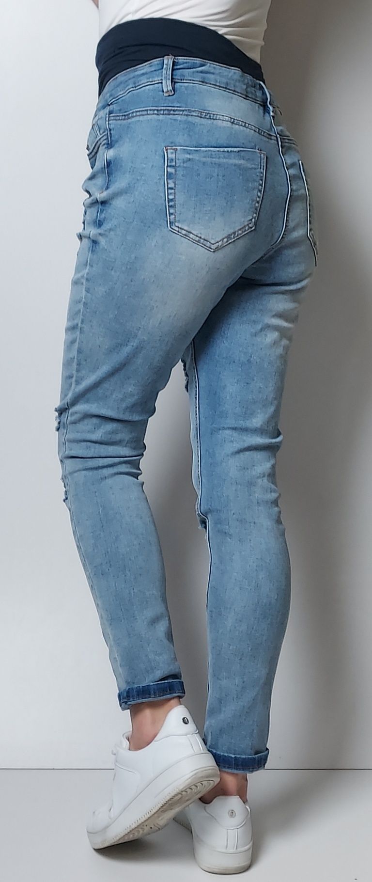 Missguided Maternity_jeansy ciążowe__38/M L72cm