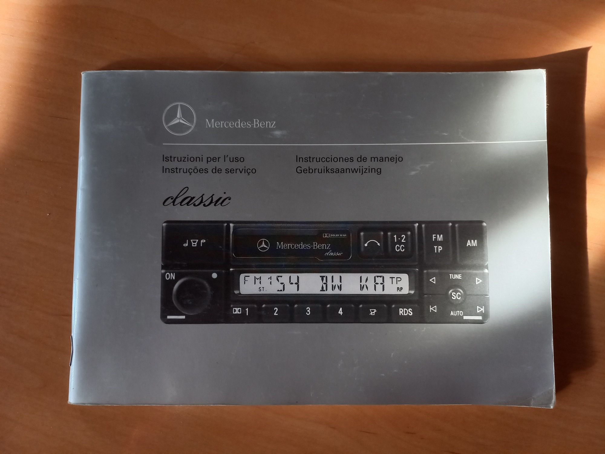 Manual original rádio Becker Mercedes W202 Classe C