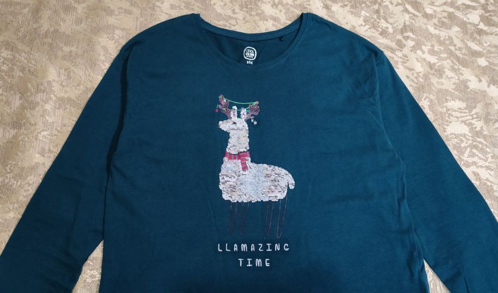 Новорічний реглан, новорічний лонгослів XS-S, 42-44