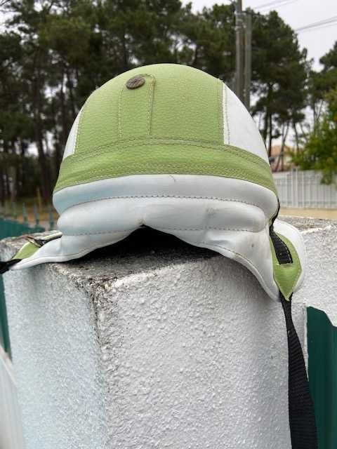 capacete Vintage Verde Menta