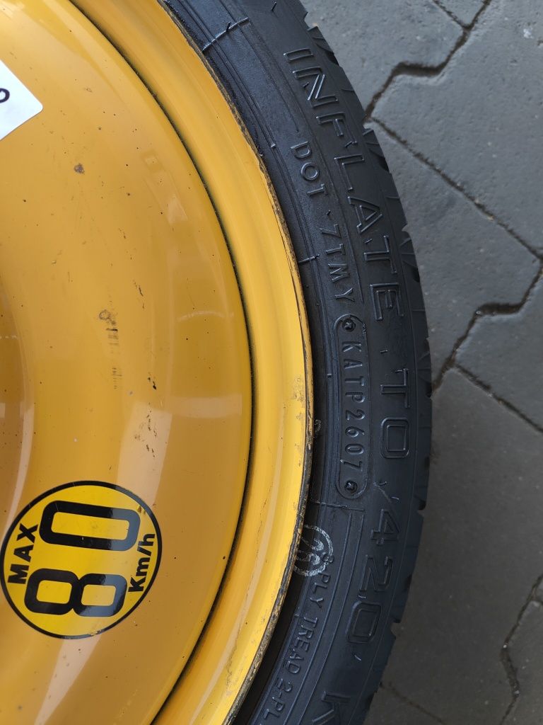 Koło Dojazdowe Dojazdówka 125/70 r16 Mazda kia Hyundai 5x114,3