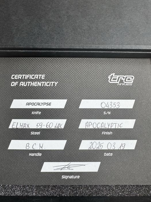 Nóż TRC Knives Apocalypse