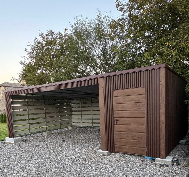 Garaż Blaszany 6x6 6x7 7x7 4x6 8x6 producent. Garaze na Wymiar.