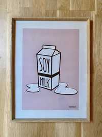 Plakat Soy Milk Vegemoda