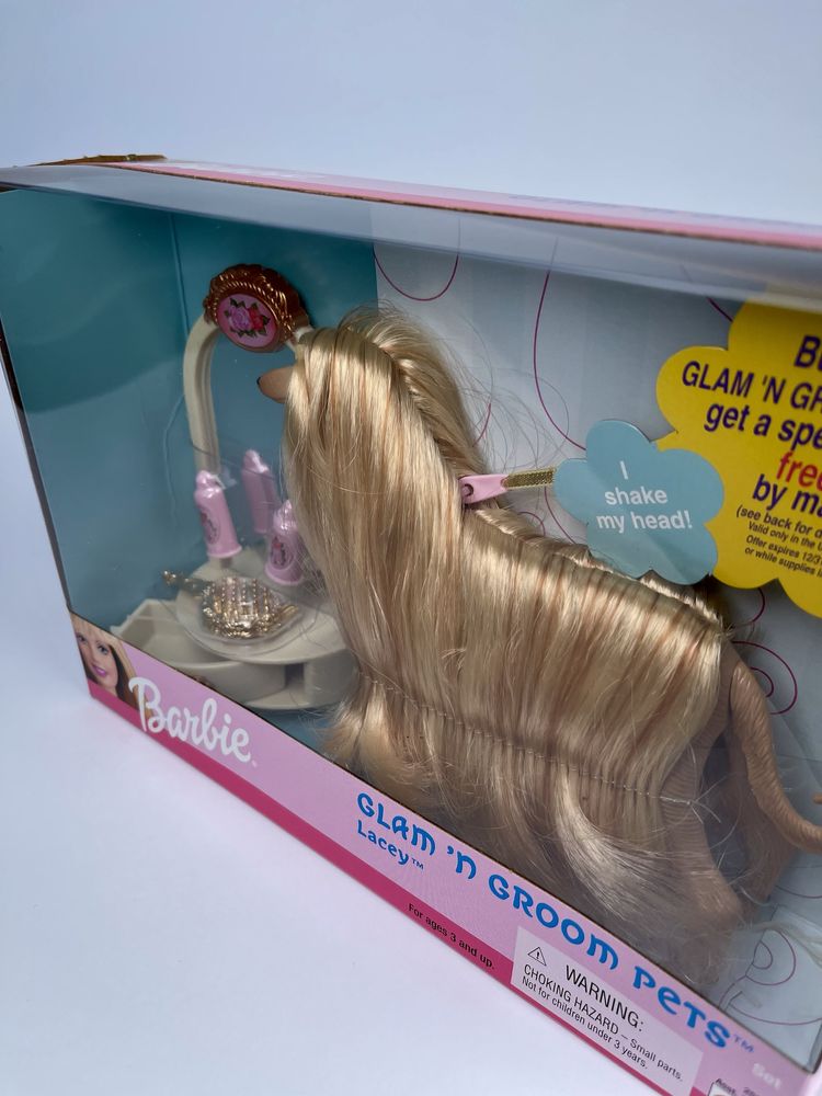 Barbie Glam ʼn Groom Pets «LACEY» Afghan Dog with Accessories 1999