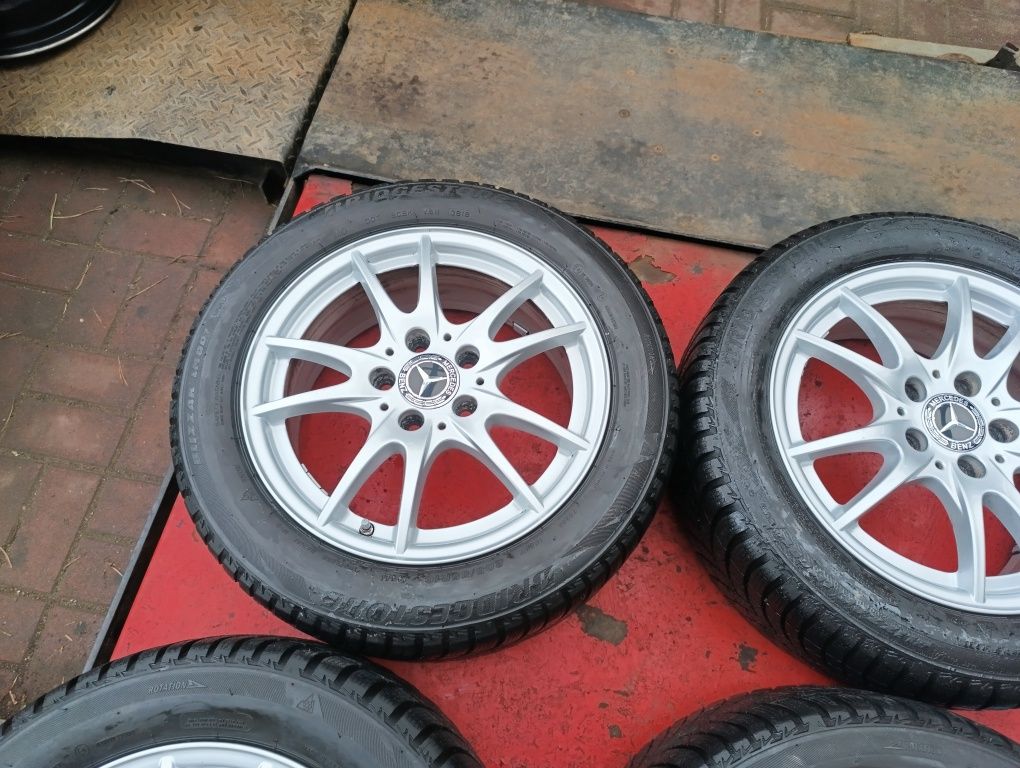 5x112 Koła zimowe 16 Mercedes A Klasa B Klasa 205/55R16 kpl tpms