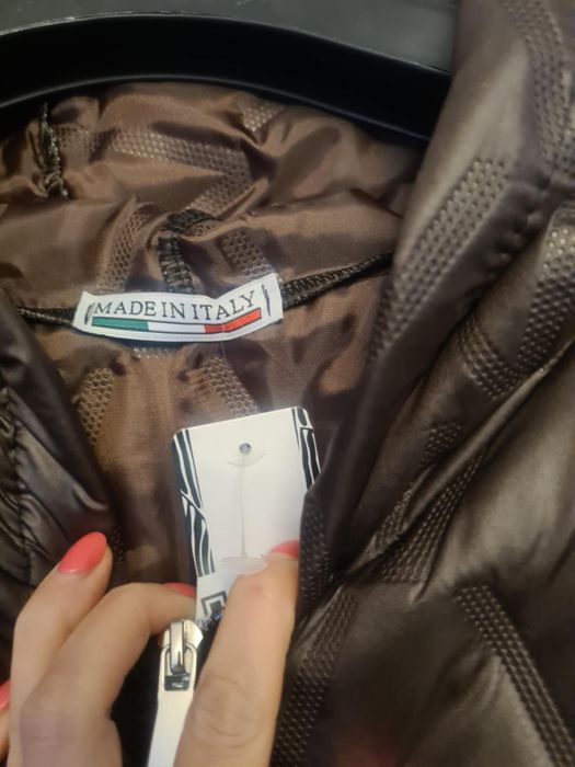 Kurteczka pikowana przejsciowa czekoladowa