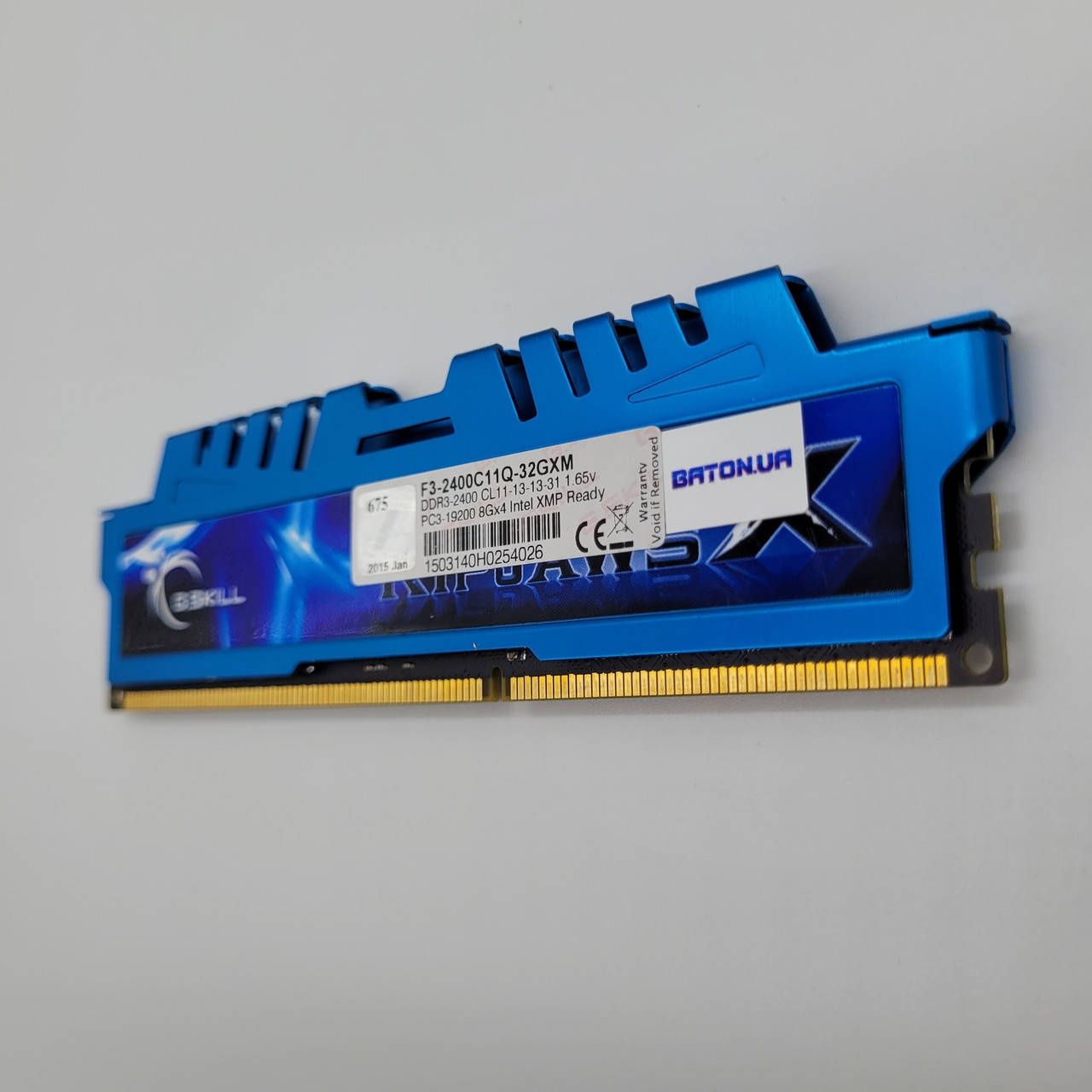 Ігрова оперативна пам'ять G.Skill RipjawsX DDR3 8Gb 2400MHz PC3-19200U