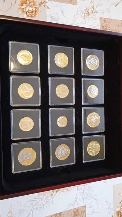 ZŁote Lata PRL 12 Monet W Skrzynce Komplet Mennicze Okazja