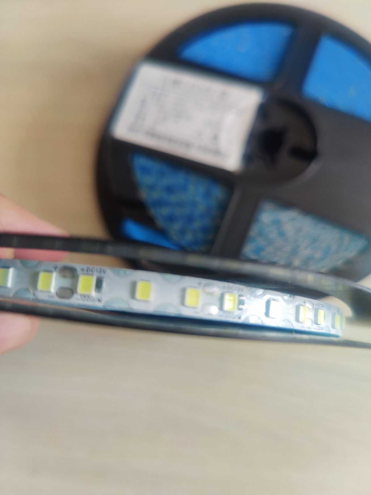 LED лента белая 12вольт 12v ЛЕД ЛЭД