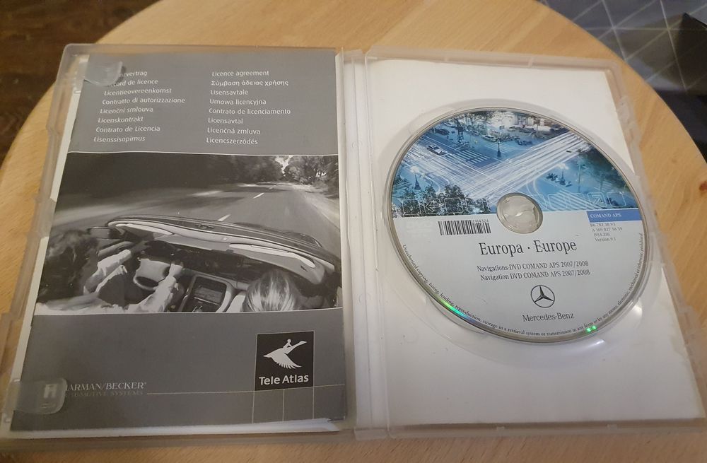 DVD карта Европы MERCEDES comand оригинальный навигационных диск