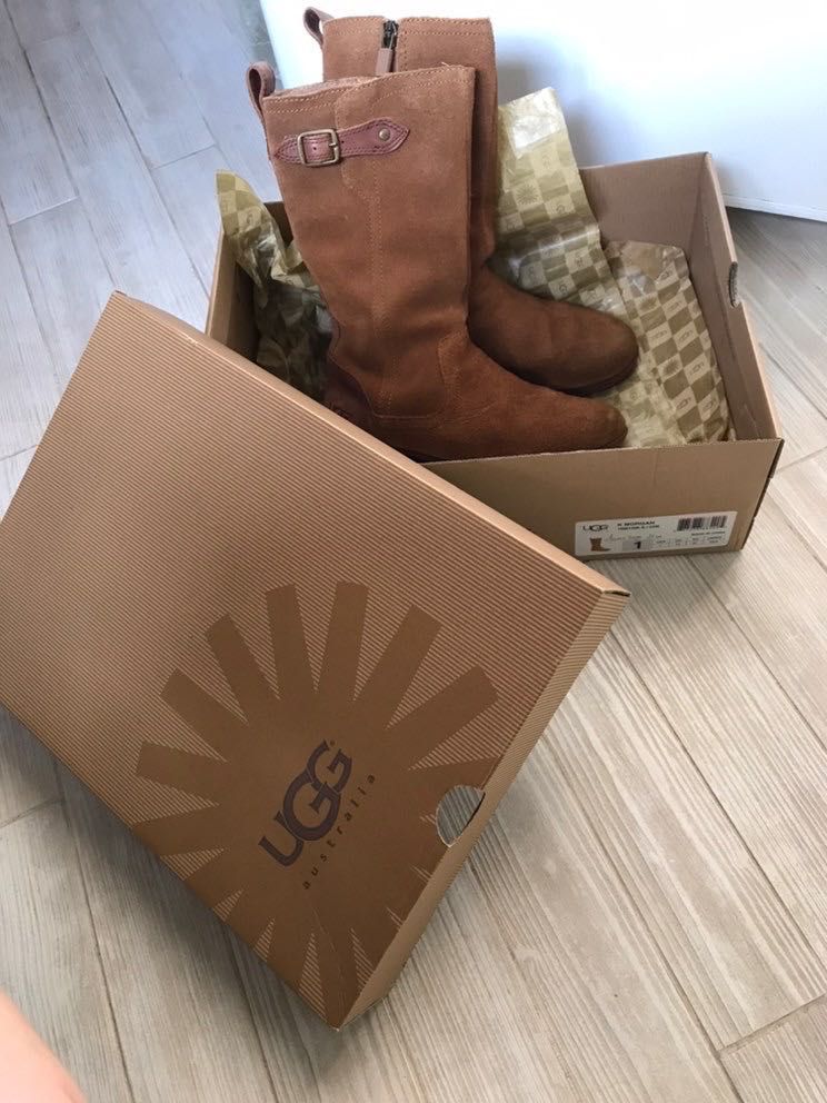 Замшеві високі чобітки дитячі UGG оригінал США сапоги сапожки Угг