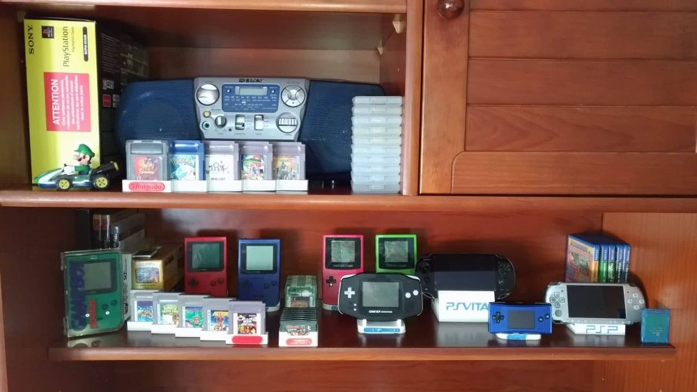 Suportes impressos em 3D Cartuchos e Jogos PS, XBOX, Nintendos, Segas