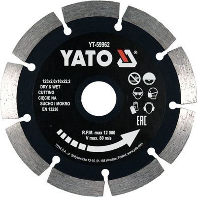 Tarcza Diamentowa 125Mm Segmentowa Yato