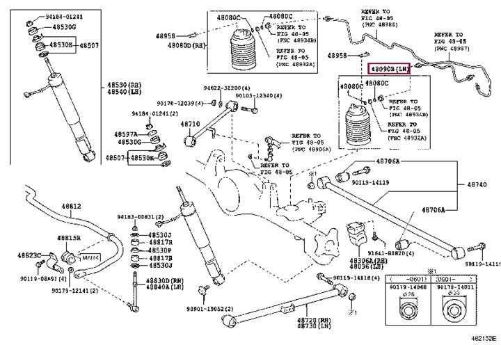 Задняя левая пневмоподушка пневмобаллон | TOYOTA LEXUS 48090-35011