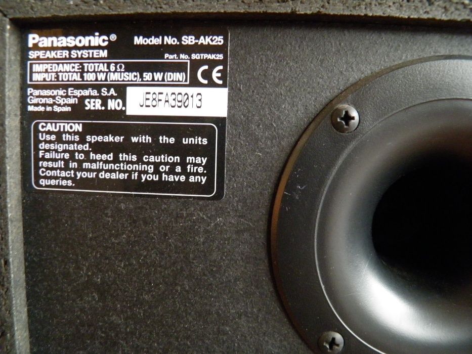 PANASONIC AK-25 multi speaker system 100W+super woofer.