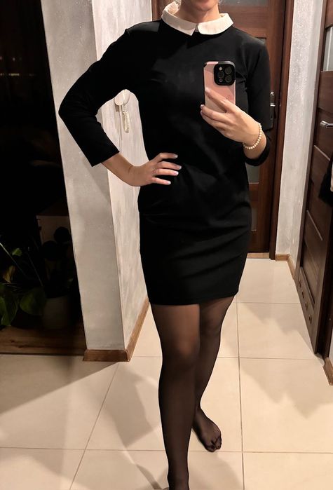 Sukienka elegancka czarna , klasyczna