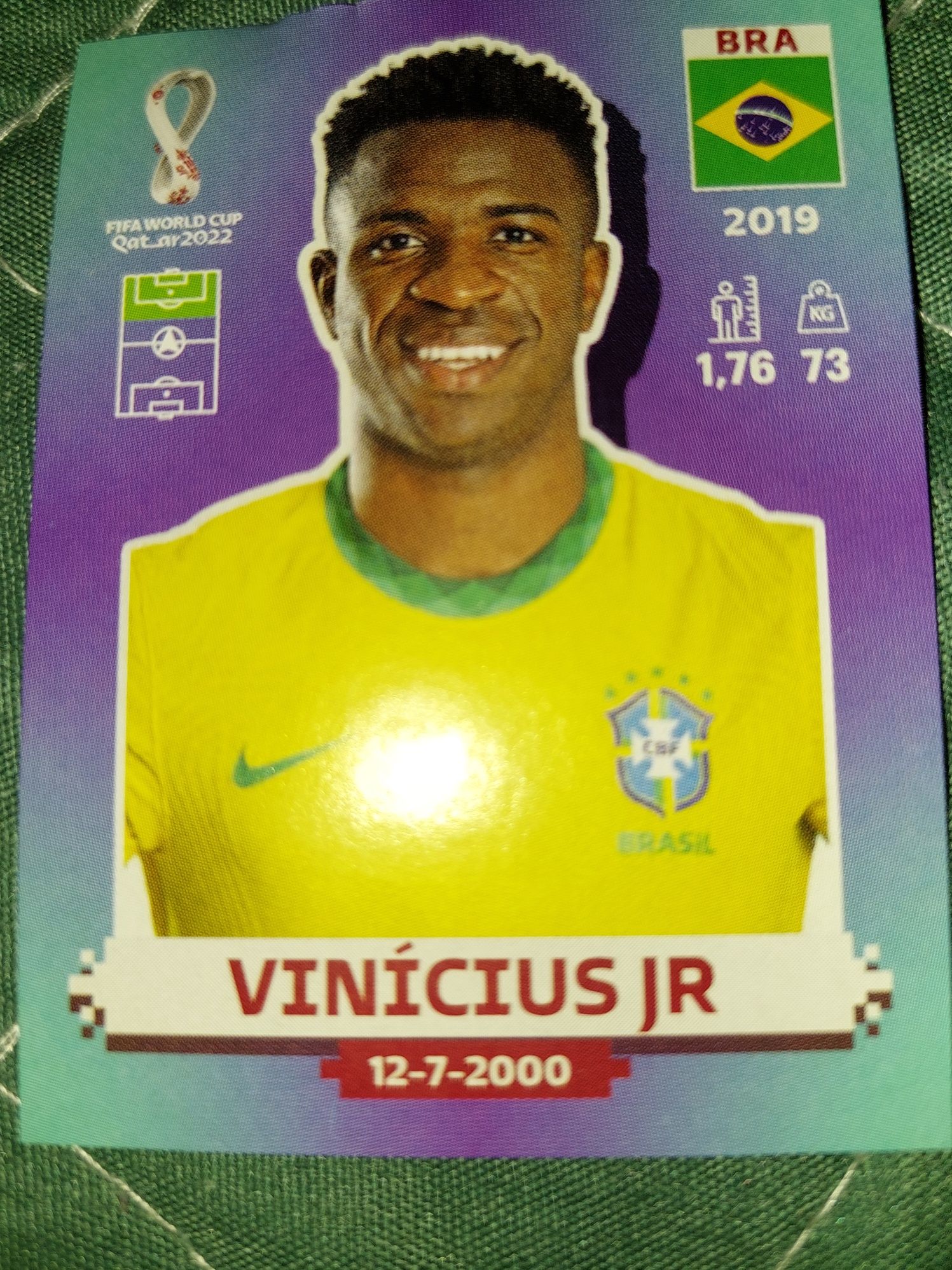 Vendo cromo copa vinicius jr