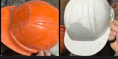 каска захисна бу є 20 шт білі і жовті