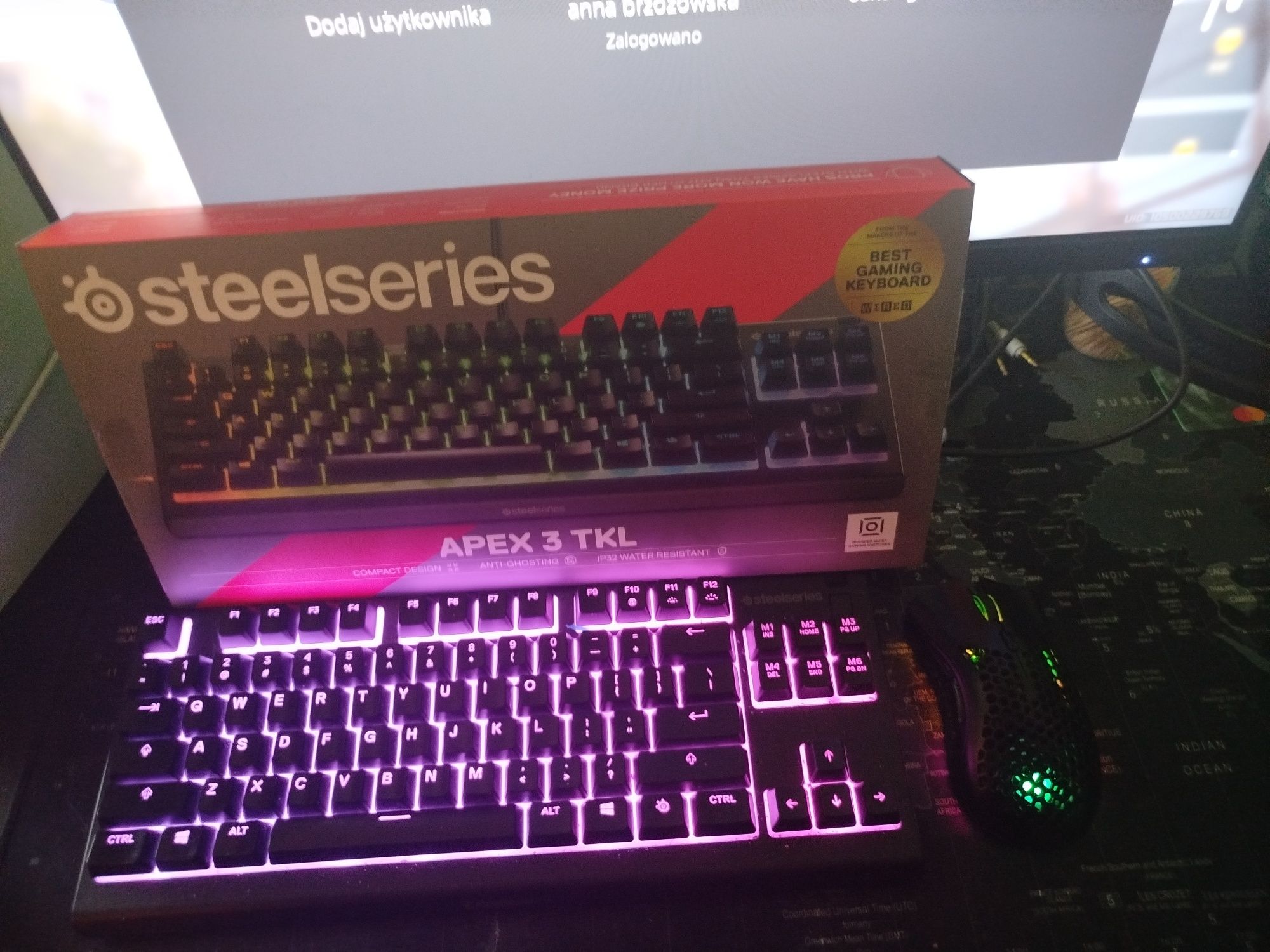 Zestaw gamingowy – SteelSeries Apex 3 TKL + Defender Warlock OKAZJA!!!