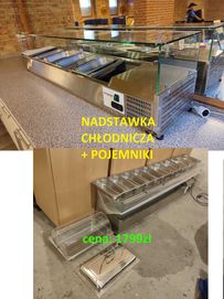 NADSTAWKA CHŁODNICZA 8XGN1/3 VRX1800/380 + Poj. 5x GN 1/3 i 4x GN 1/2